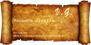 Vecsera Gizella névjegykártya