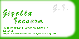 gizella vecsera business card